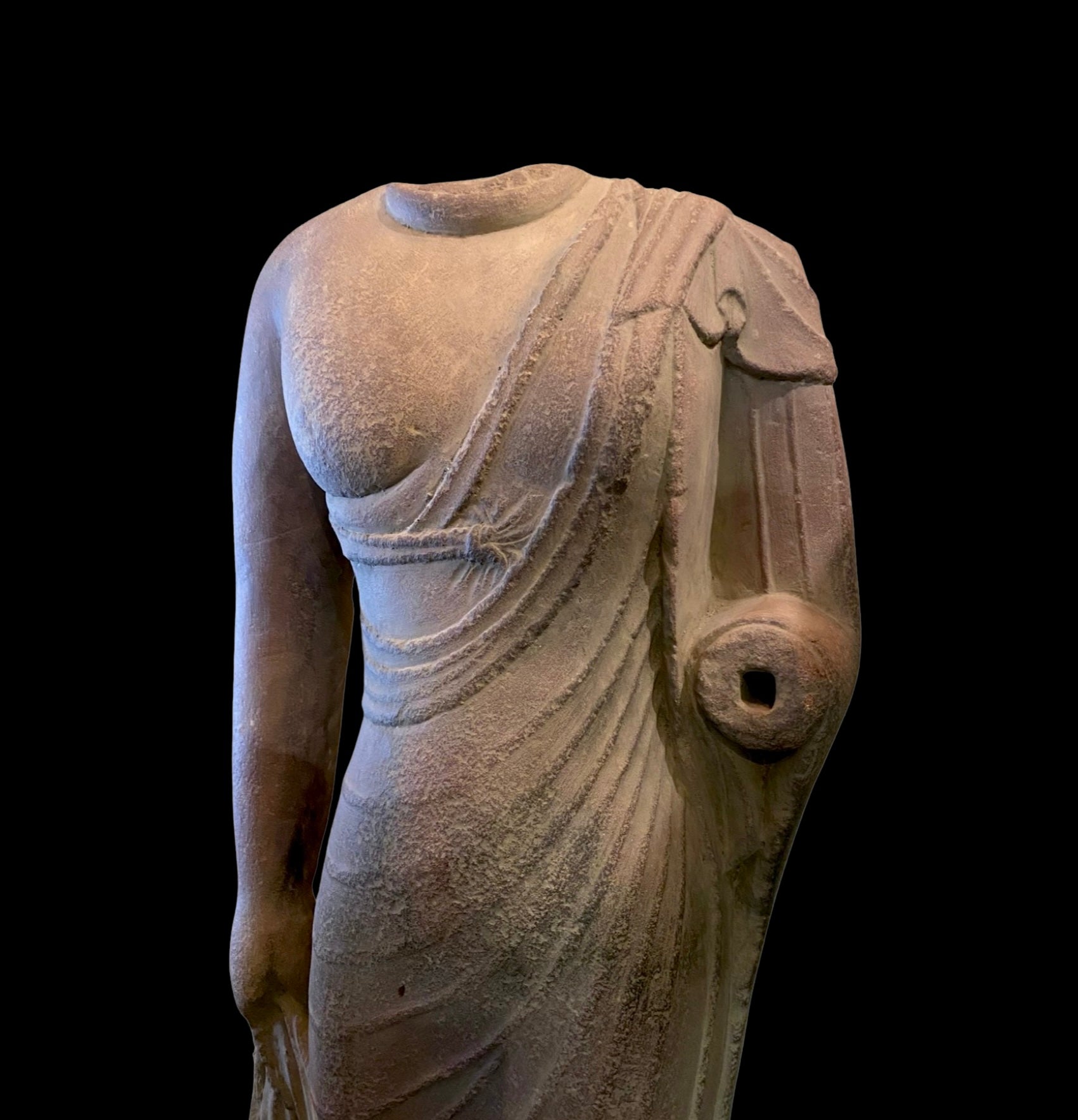 Limestone Torso Of Buddha - PetitMusee