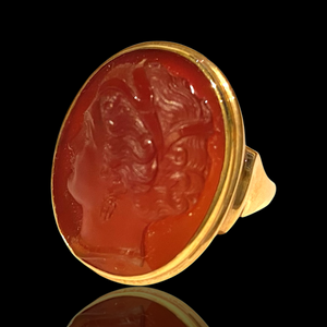 CAMEO GOLD RING 4034